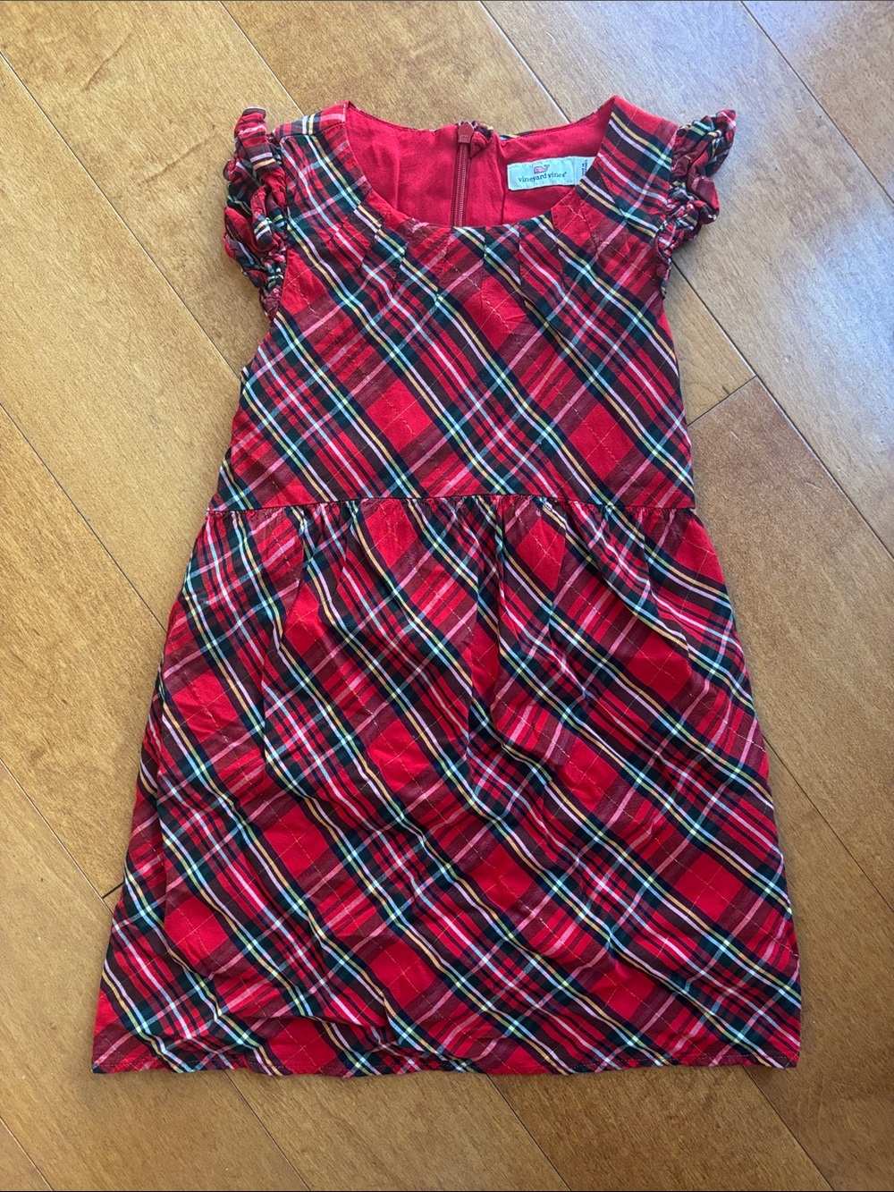Vineyard Vines 6 Girls Red Plaid Holiday Dress